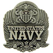 USN Logo Pewter Pin