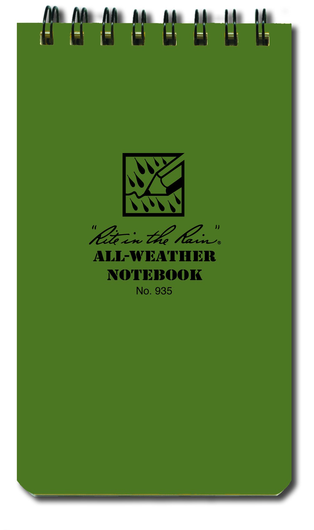 3 x 5 Notebook Green