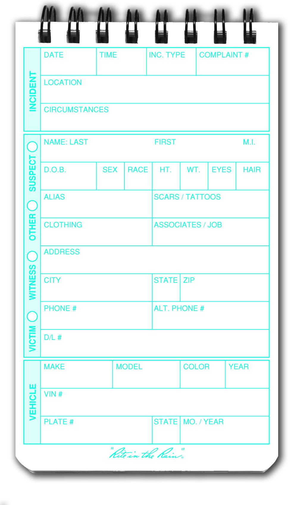 3 x 5 Notebook Field Interview