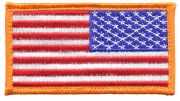 US Flag Reverse US Flag velcro