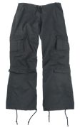 Ladies Black Vintage Paratrooper Pants