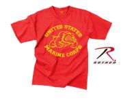 Vintage Red USMC T w/ Bulldog