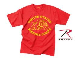 Vintage Red USMC T w/ Bulldog