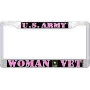 Lic Frame Army Woman Vet