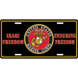Plate USMC Iraq Enduring Freedom