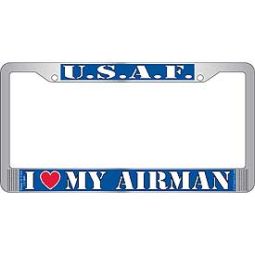 Chrome Frame USAF Woman  Vet