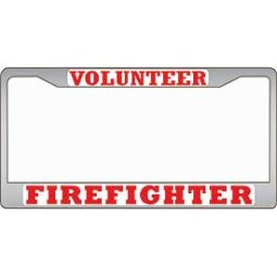 Chrome Frame Volunteer Firefighter