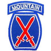 10th Army MTN Division Patch