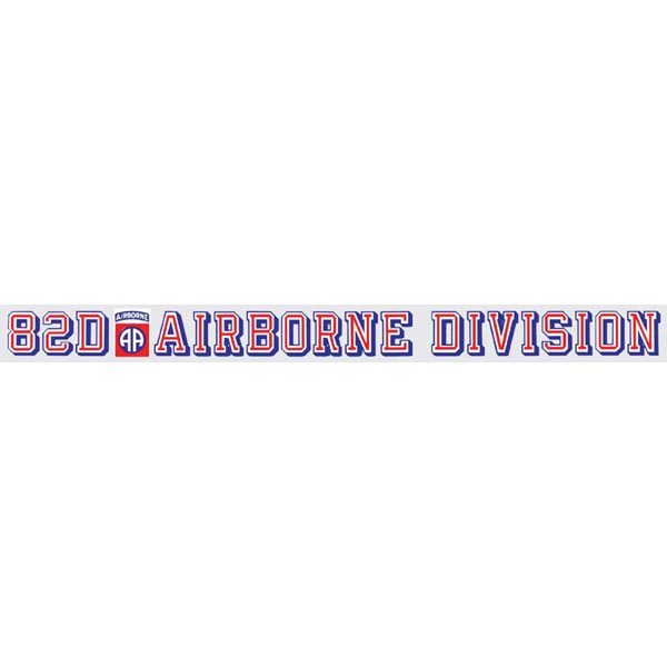 82nd. Airborn Crest Window Strip