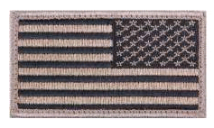 Reverse Black/Khaki Flag w/Velcro