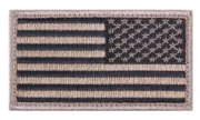 Reverse Black/Khaki Flag w/Velcro