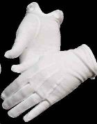 White Parade Glove W/ Snap