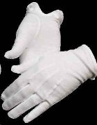 White Parade Glove W/ Snap