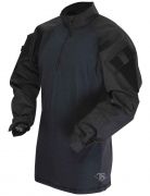 1/4 zip Combat shirt mens long sleeve (50/50 nyco)
