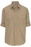 Men's Poplin Roll Up Sleeve ShIrt