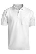 Blended Pique Short Sleeve Polo With Pocket