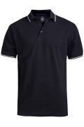 Blended Pique Short Sleeve Polo With Tipped Collar/Sleeve