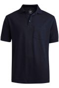 Cotton Pique Short Sleeve Polo With Pocket