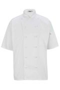 12 Button Short Sleeve Chef Coat With Mesh