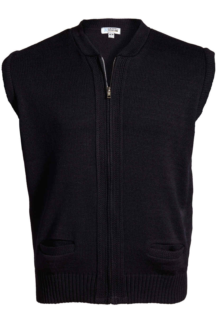 Full-Zip Acrylic Sweater Vest