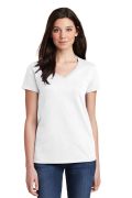 Gildan Ladies Heavy Cotton 100% Cotton V-Neck T-Shirt. 5V00L