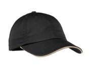 Port Authority Ladies Sandwich Bill Cap with Striped Closure. LC830