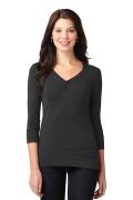 Port Authority Ladies Concept Stretch 3/4-Sleeve Scoop Henley. LM1007