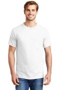 Hanes Beefy-T - 100% Cotton T-Shirt with Pocket. 5190