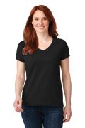 Anvil Ladies 100% Combed Ring Spun Cotton V-Neck T-Shirt. 88VL