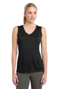 Sport-Tek Ladies Sleeveless PosiCharge Competitor V-Neck Tee. LST352