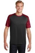 Sport-Tek CamoHex Colorblock Tee. ST371