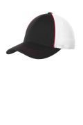 Sport-Tek Piped Mesh Back Cap. STC29