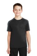 Sport-Tek Youth PosiCharge Competitor Sleeve-Blocked Tee. YST354