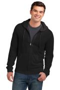 District Young Mens Jersey Full-Zip Hoodie. DT1100