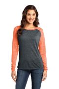 District - Juniors Microburn Long Sleeve Raglan Tee. DT262