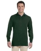 Jerzees Adult 5.6 oz. SpotShield Long-Sleeve Jersey Polo - 437ML