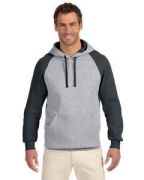 Jerzees Adult 8 oz. NuBlend Colorblock Raglan Pullover Hood - 96CR