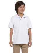 Harriton Youth 6 oz. Ringspun Cotton Piqu Short-Sleeve Polo - M200Y