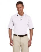 Harriton Adult 6 oz. Short-Sleeve Piqu Polo with Tipping - M210