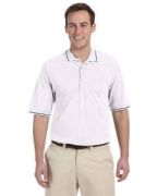 Harriton Men's 5.6 oz. Tipped Easy Blend Polo - M270