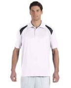 Harriton Adult 4 oz. Polytech Colorblock Polo - M318