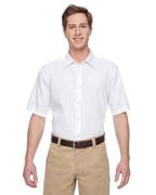 Harriton Men's Advantage Snap Closure Short-Sleeve Shirt - M545