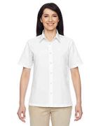 Harriton Ladies' Advantage Snap Closure Short-Sleeve Shirt - M545W