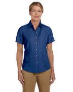 Harriton Ladies' Barbados Textured Camp Shirt - M560W