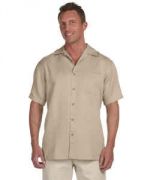 Harriton Men's Bahama Cord Camp Shirt - M570