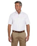 Harriton Men's Short-Sleeve Oxford with Stain-Release - M600S