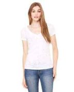 Bella + Canvas Ladies' Burnout Short-Sleeve V-Neck T-Shirt - 8605