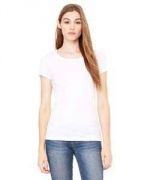 Bella + Canvas Ladies' Sheer Mini Rib Short-Sleeve T-Shirt - 8701