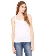 Bella + Canvas Ladies' Sheer Mini Rib Thin Strap Tank - 8711