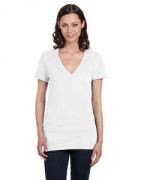 Bella + Canvas Ladies' Jersey Short-Sleeve Deep V-Neck T-Shirt - B6035